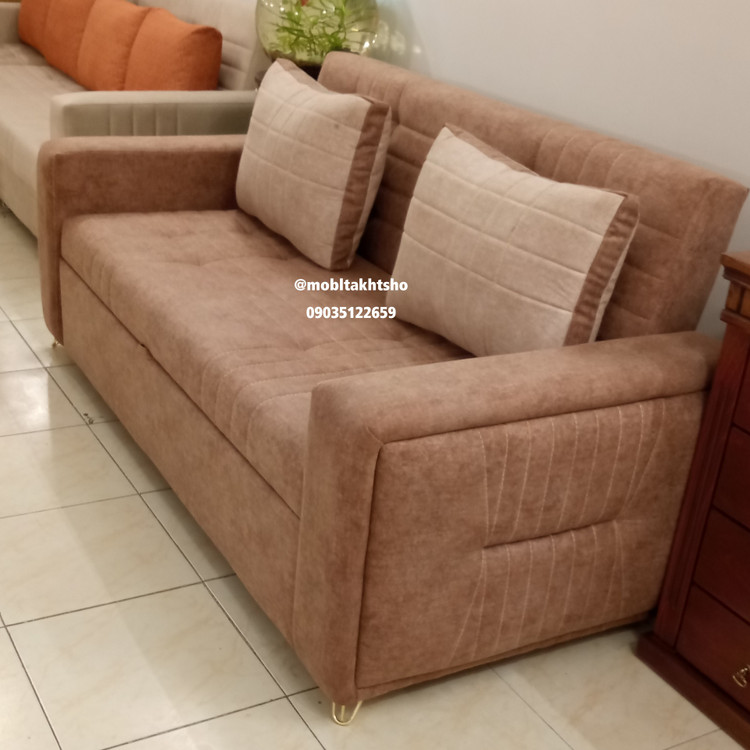 مبل تختخوابشو دونفره جدید کاناپه تختشو تک