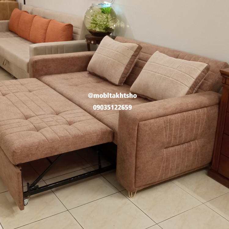 مبل تختخوابشو دونفره جدید کاناپه تختشو تک