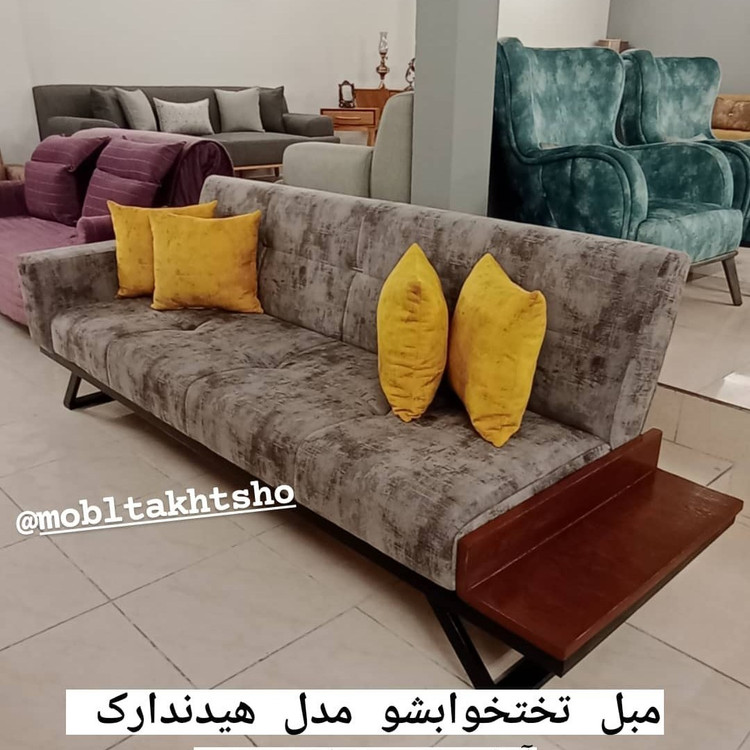 مبل تختخوابشو جدید مدل هیدندارک مبل تختشو مدرن ارسال با باربری برای تمام نقاط ایران